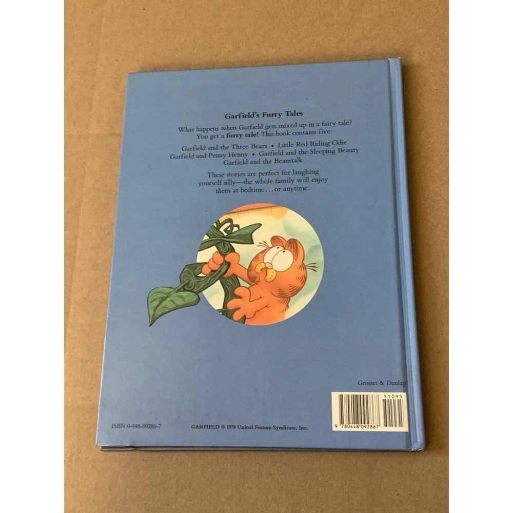 Garfield's Furry Tales Vintage Hardcover Book 1989 Jim Davis Classic Comic